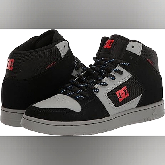 Sold DC Skateboarding Shoes Men's Grey, Black & Red Size 11 - Picture 3 of 7
